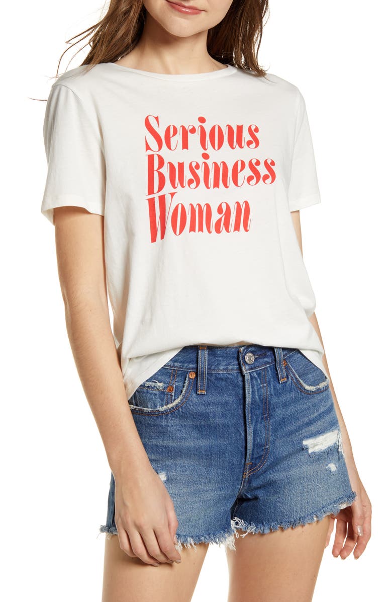 ban.do Serious Business Woman Classic Tee, Main, color, 