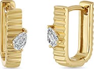 Bony Levy 18K Gold Cleo Diamond Hoop Earrings, 11mm