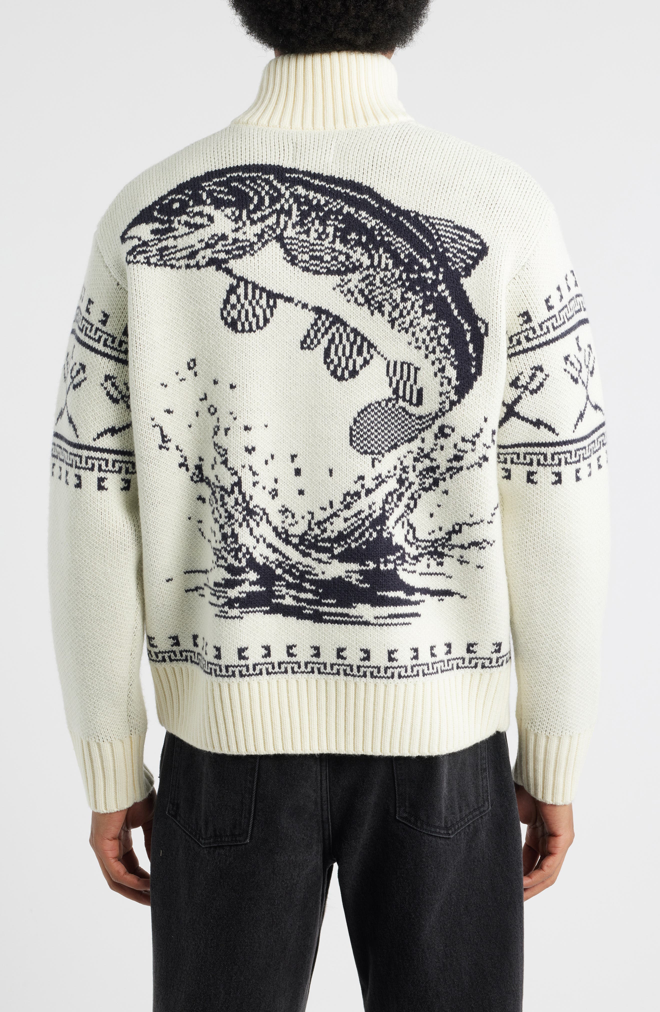 Old Timer Mock Neck Zip Sweater - image 2