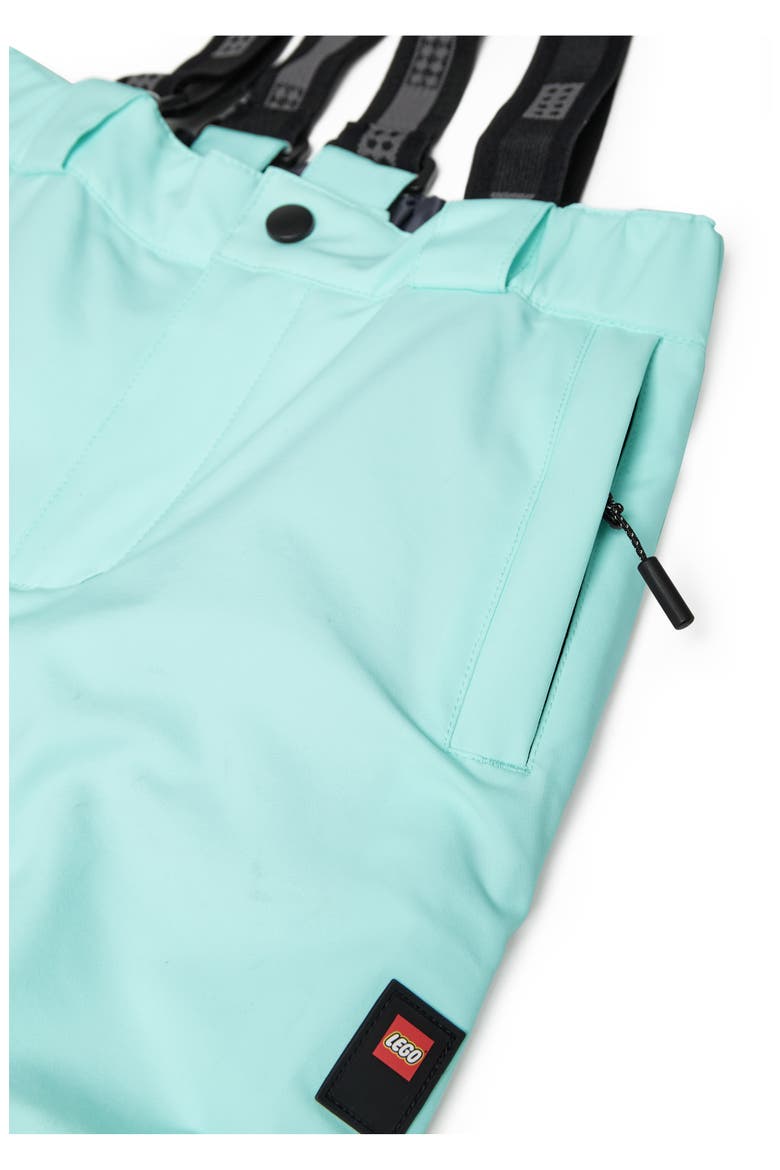 Kids' Waterproof Ski Pants, Alternate, color, GREEN