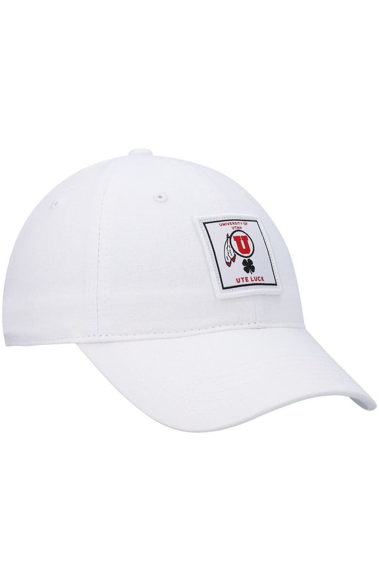 Black Clover Men's White Utah Utes Dream Adjustable Hat, Alternate, color, White
