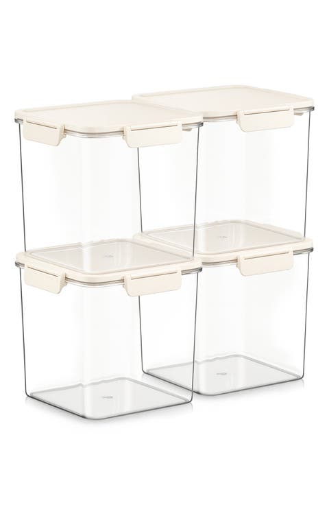 Set of 4 Airtight Food Storage Containers