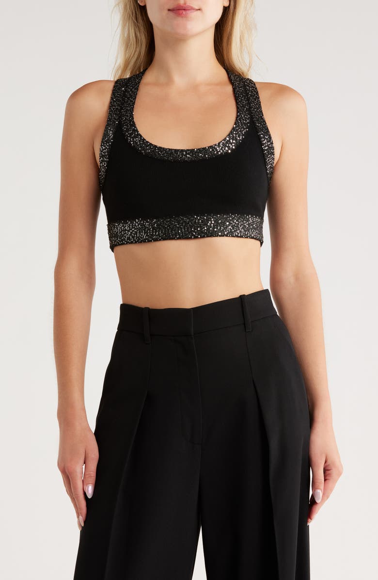 A.L.C. Elle Bra, Main, color, Black/ Silver