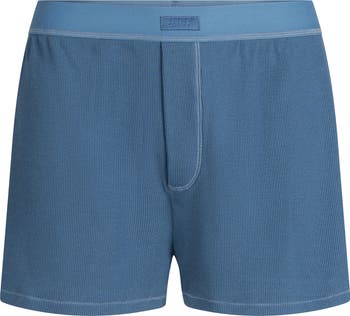 Rib Stretch Cotton Loose Boxers
