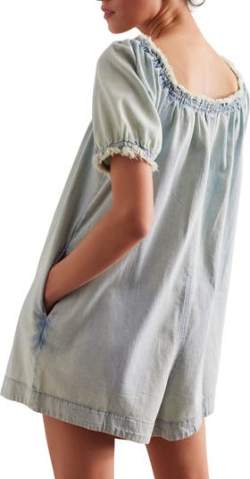 Daisy Denim Babydoll Romper