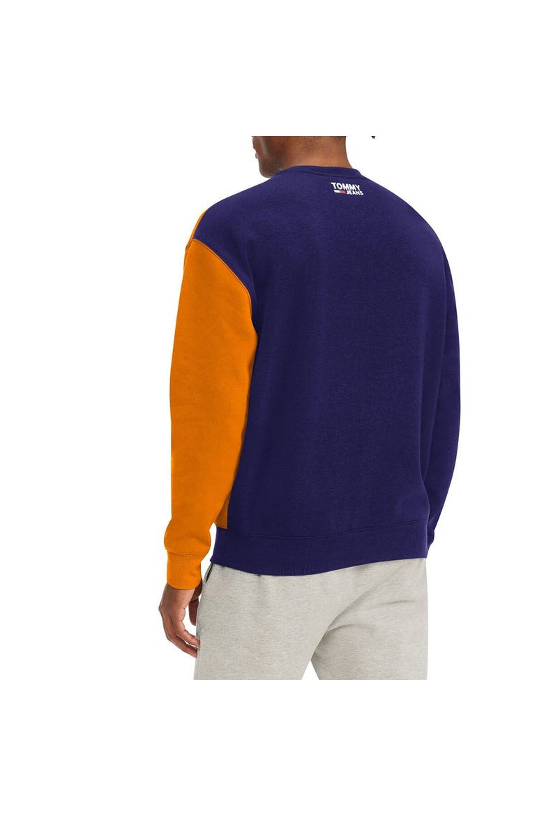 Men's Tommy Jeans Purple/Orange Phoenix Suns Keith Split Pullover Sweatshirt, Alternate, color, Purple