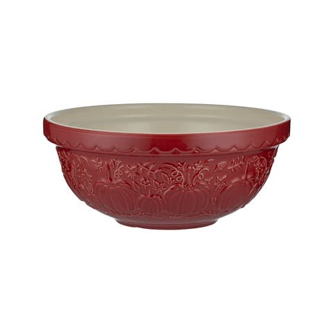 Pumpkin Mixing Bowl Size 18, 2.85-Quart, Dark Red