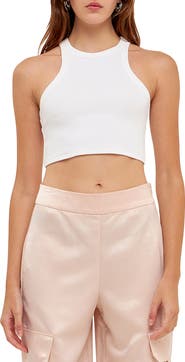 Grey Lab Racerback Crop Tank