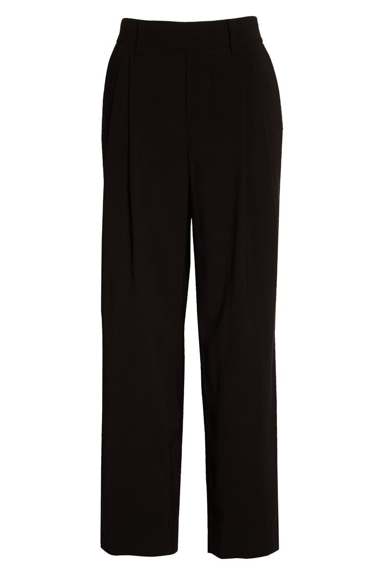 Stovepipe Crop Pull-On Pants, Alternate, color, 001BLK-BLACK