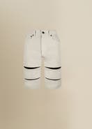 Contessa Mills Arcana with Leather Trim Mid-Rise Slim Denim Jean Short