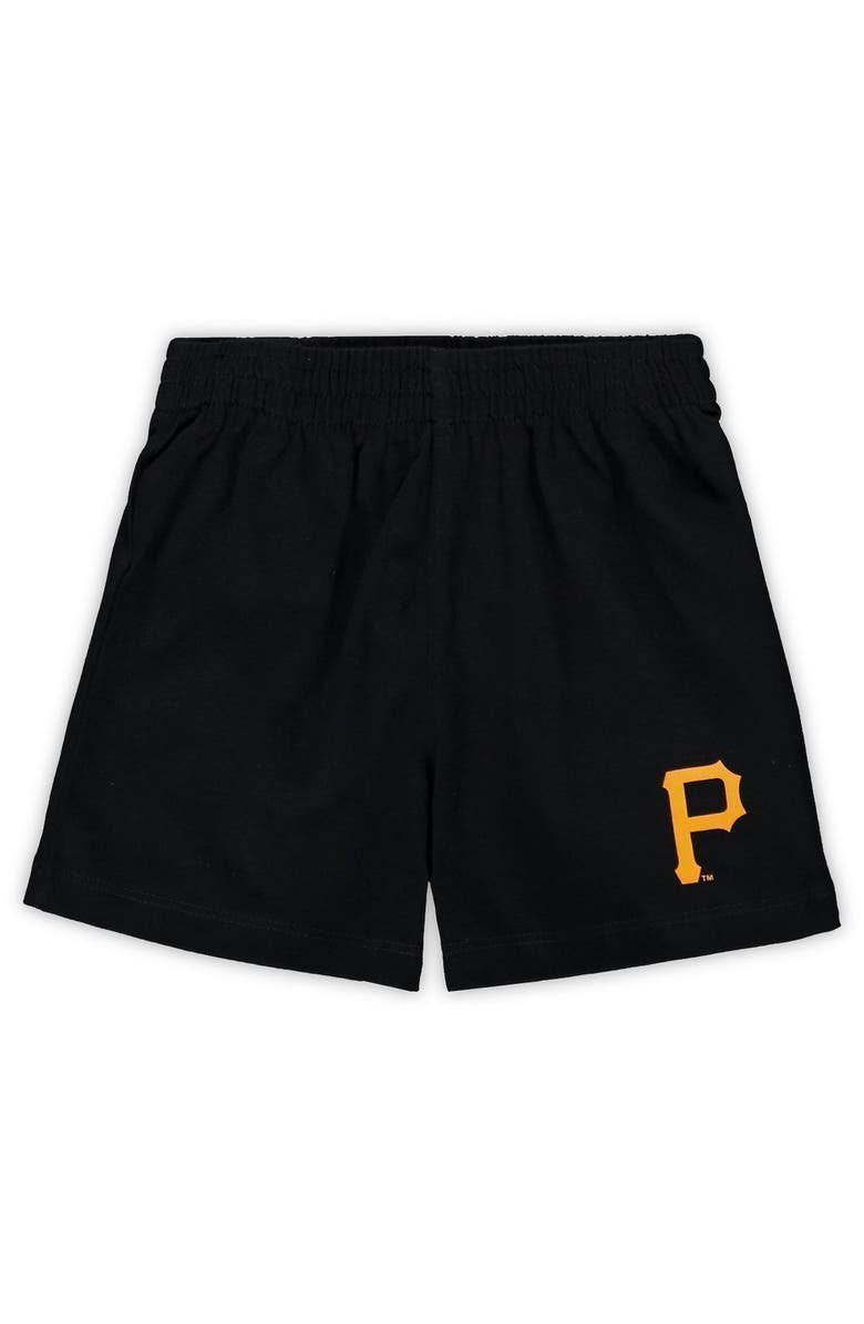 Outerstuff Infant Black/Gold Pittsburgh Pirates Position Player T-Shirt & Shorts Set, Alternate, color, 