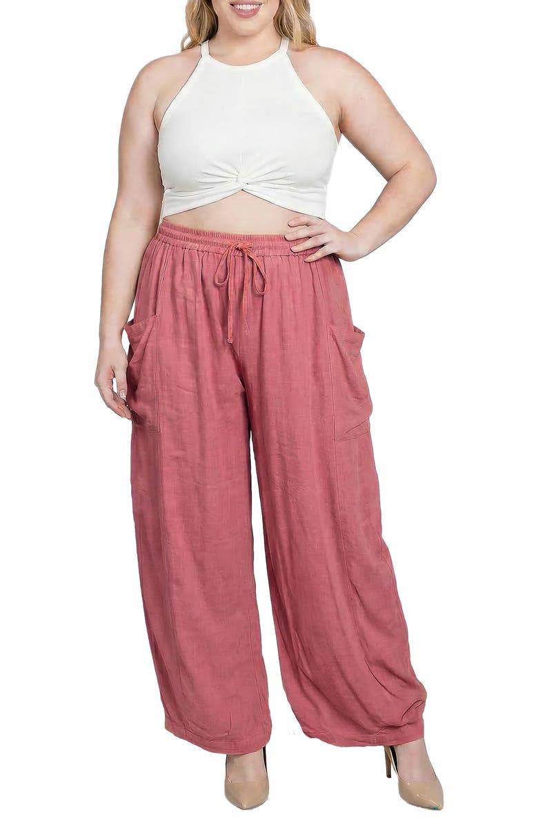 Standards & Practices Shantung Harem Pants, Alternate, color, 