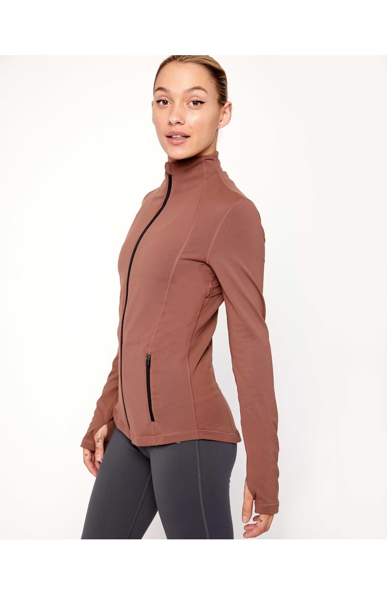 Rebody Active Gen XYZ Zip Up Cloudlux Track Jacket, Alternate, color, Walnut