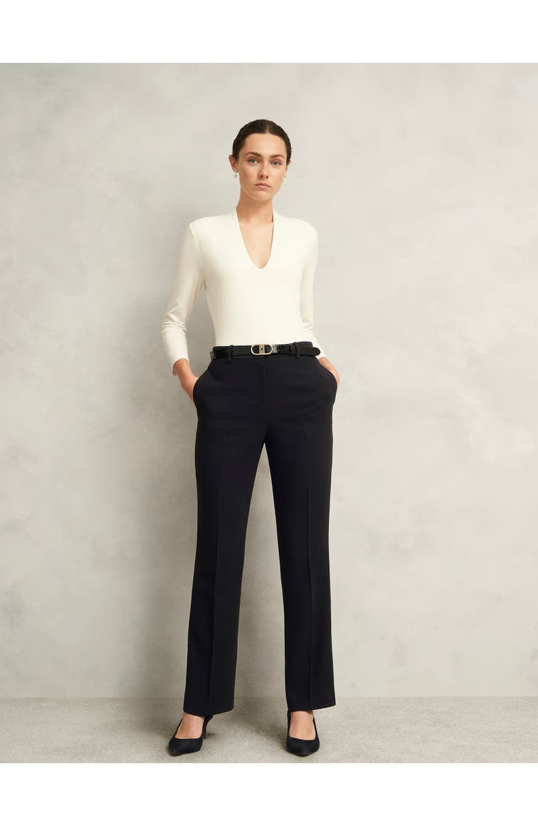 HOBBS LONDON Rae Straight Trouser, Alternate, color, Black