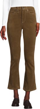 Lands' End High Rise Corduroy Kick Crop Pants