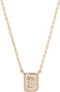 BP. Pavé Crystal Initial Necklace