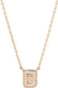 BP. Pavé Crystal Initial Necklace