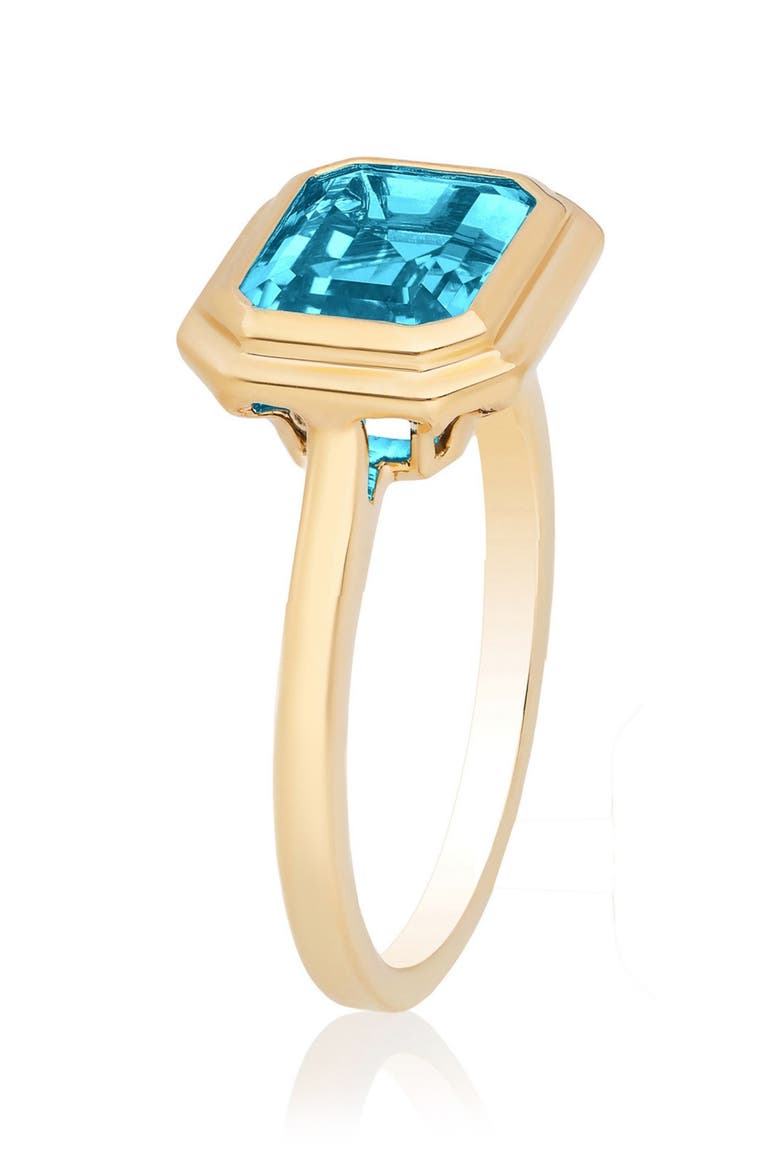 Manhattan Emerald Cut Ring, Alternate, color, TOPAZ