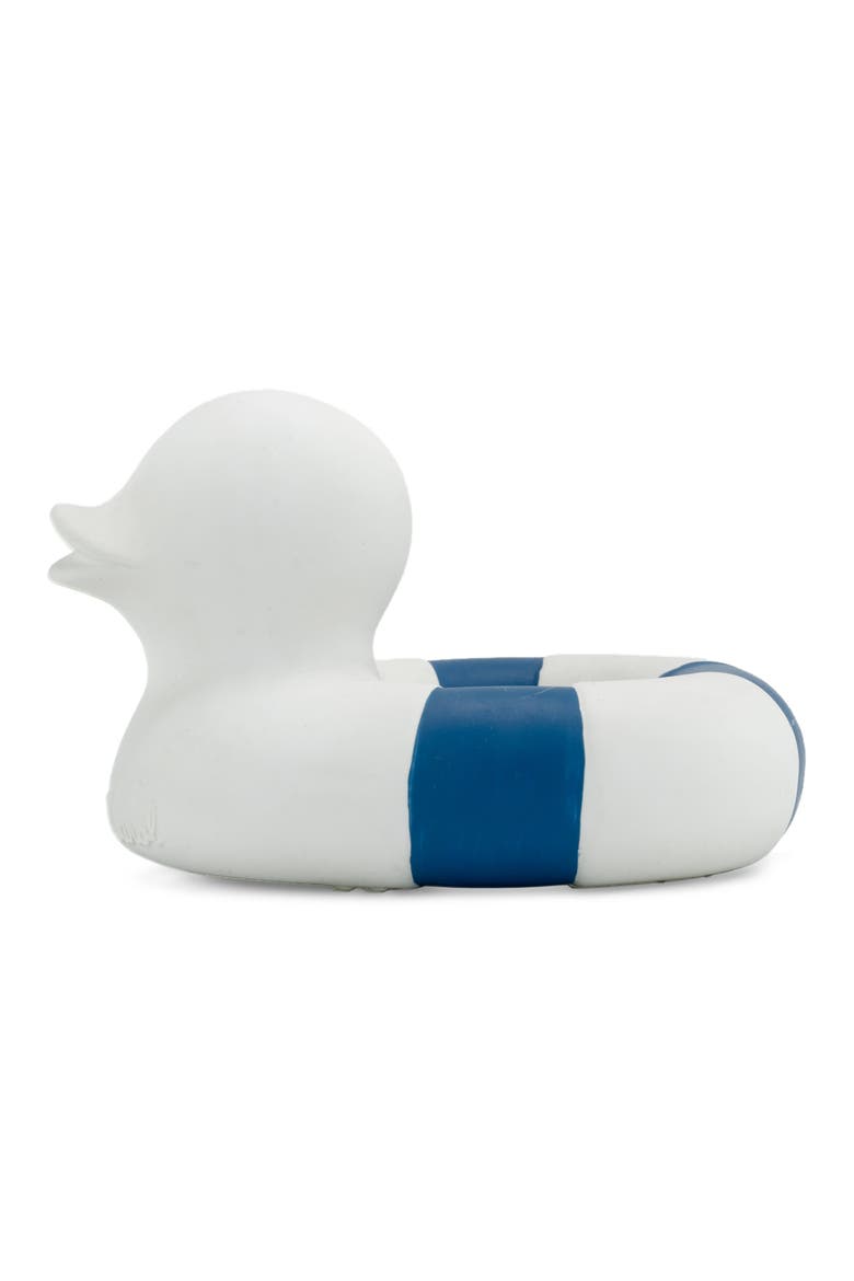Floatie Duck Teething Toy, Main, color, NAVY