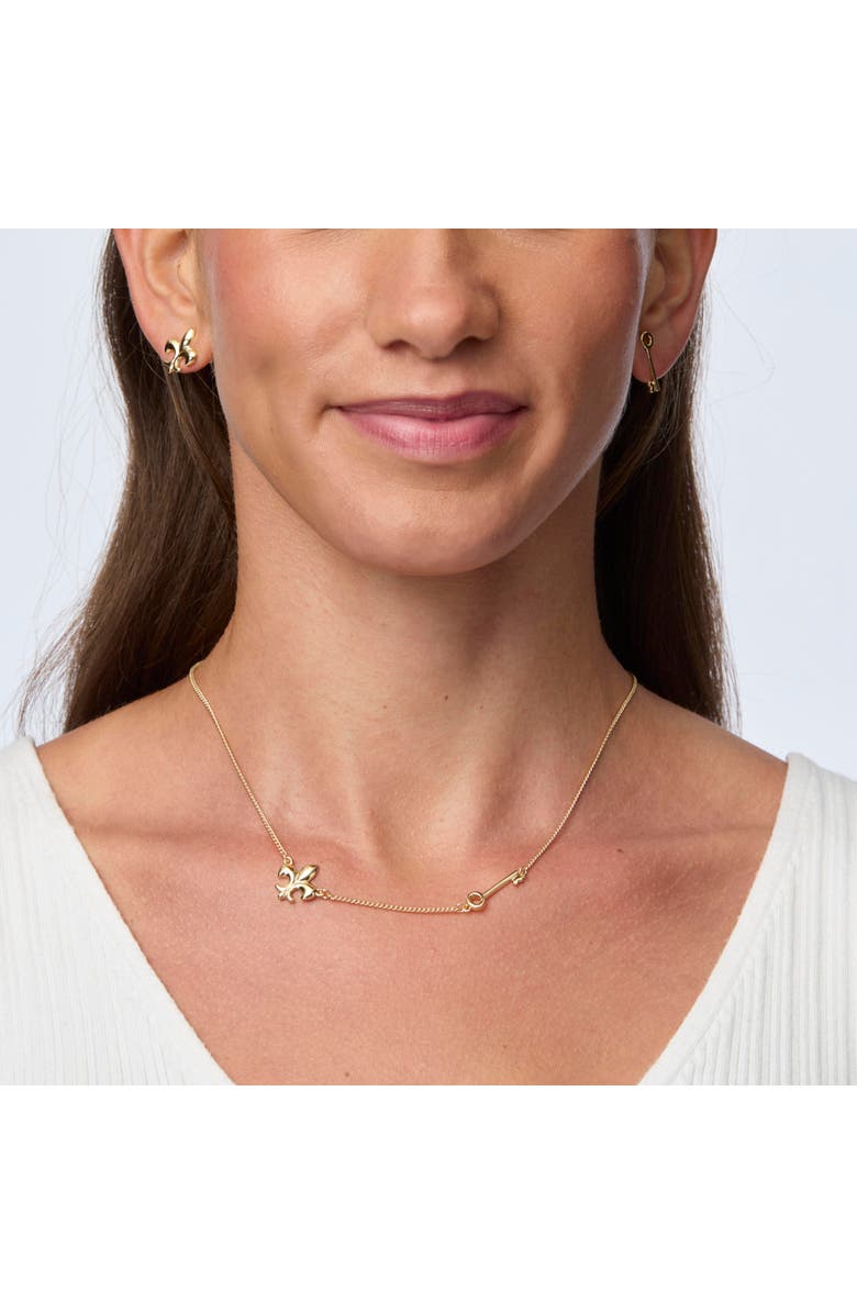 Lele Sadoughi Kappa Kappa Gamma Charm Necklace, Alternate, color, Gold 720