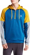 ORIGINAL PENGUIN GOLF Colorblock Long Sleeve Crossover Hoodie