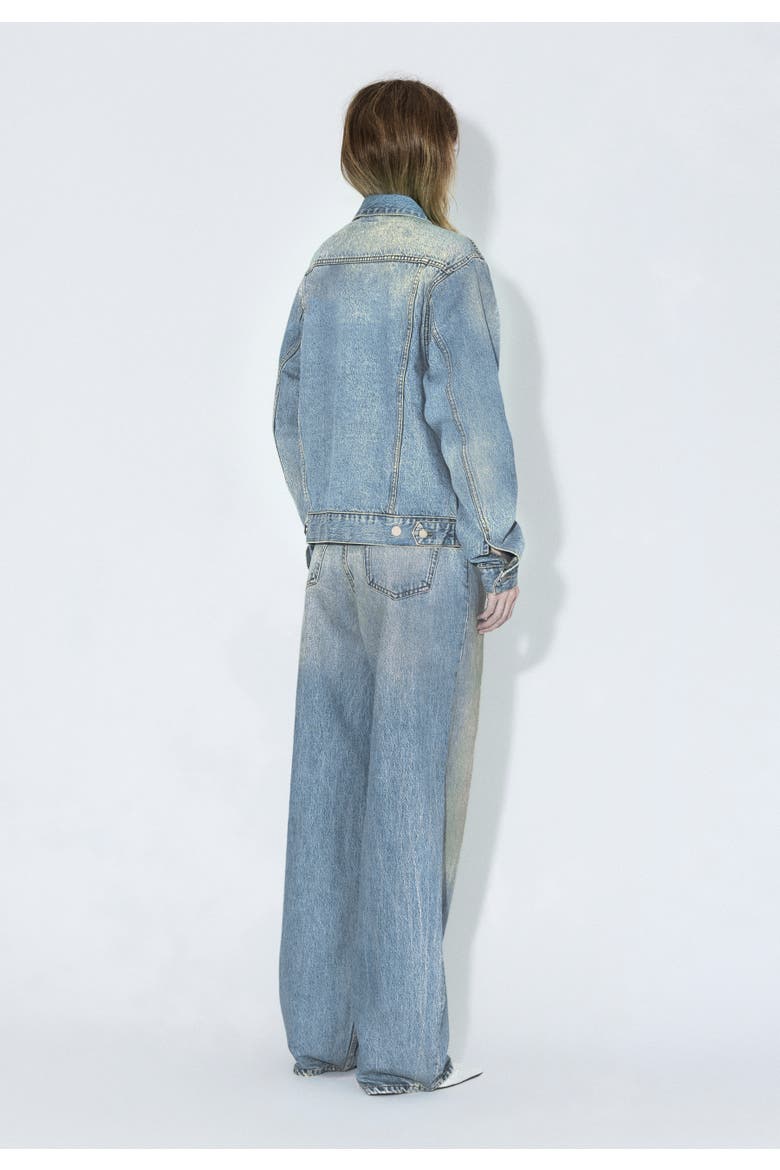 Joey Trucker Jacket, Alternate, color, Stream Sky Aged