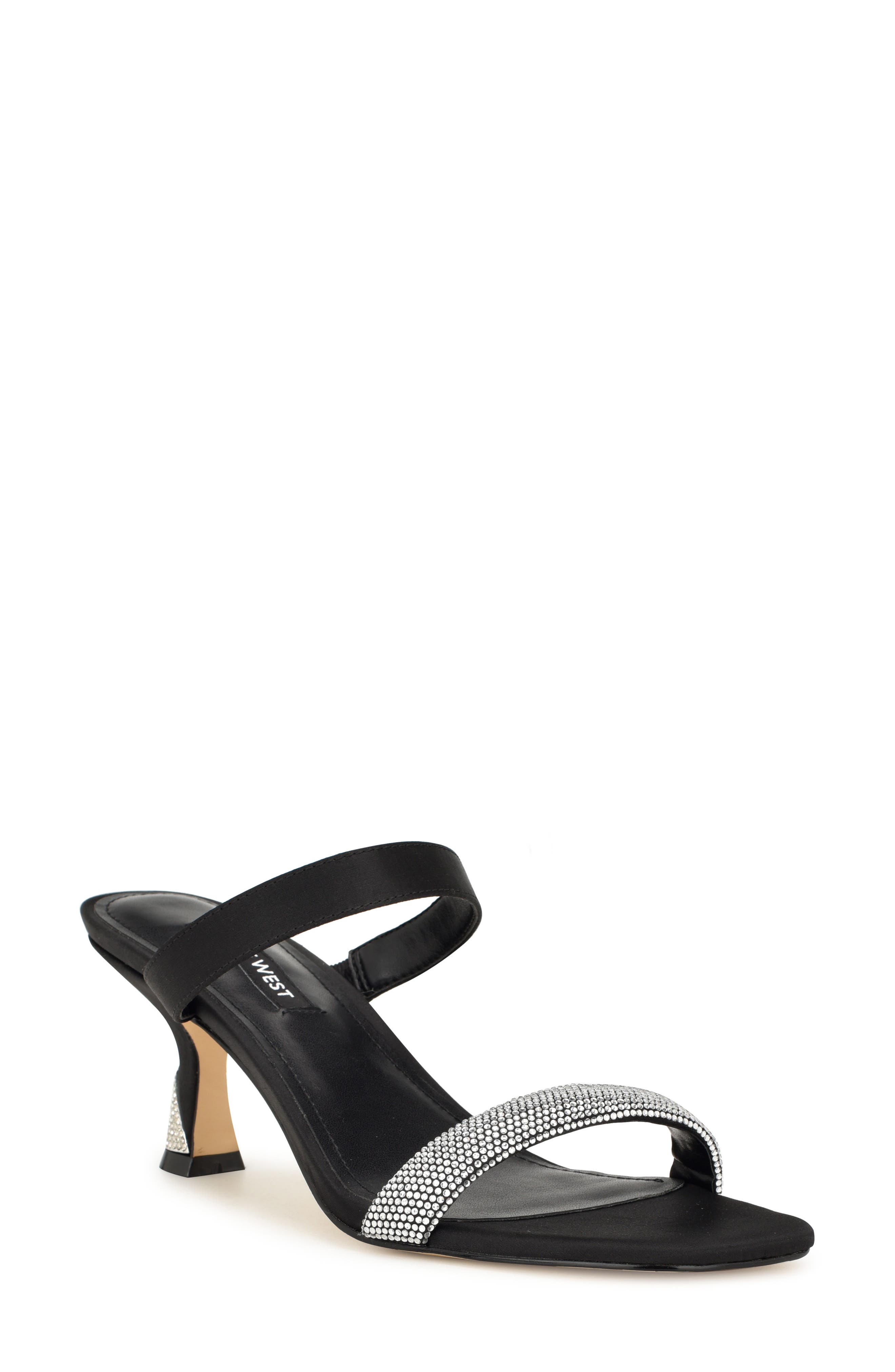 Nine West Shimme Rhinestone Slide Sandal, Main, color, 