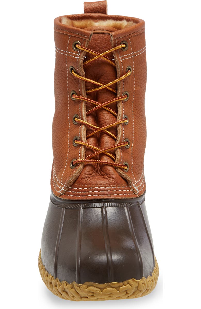 L.L.Bean Genuine Shearling & Leather Bean Boot, Alternate, color,