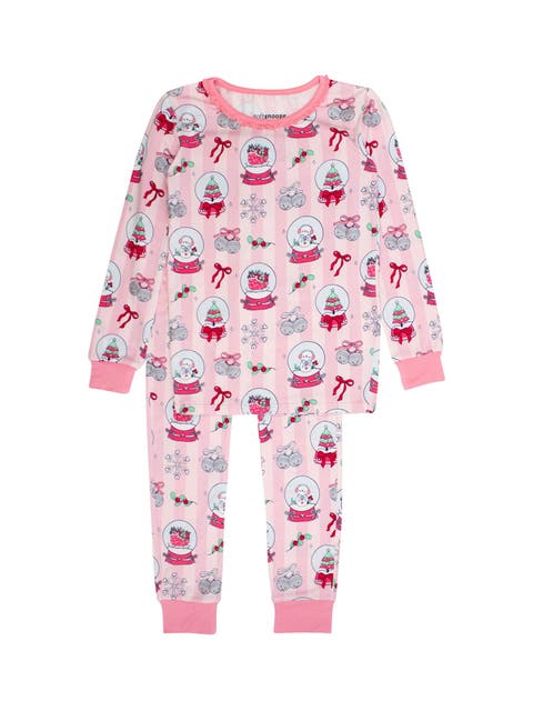 Girls SoftSnooze Ruffle Long Sleeve Pajama Set