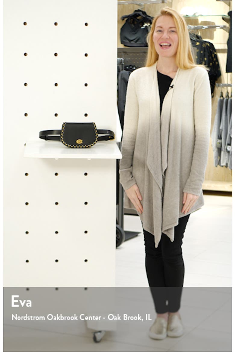 Scallop Rivets Calfskin Leather Belt Bag video