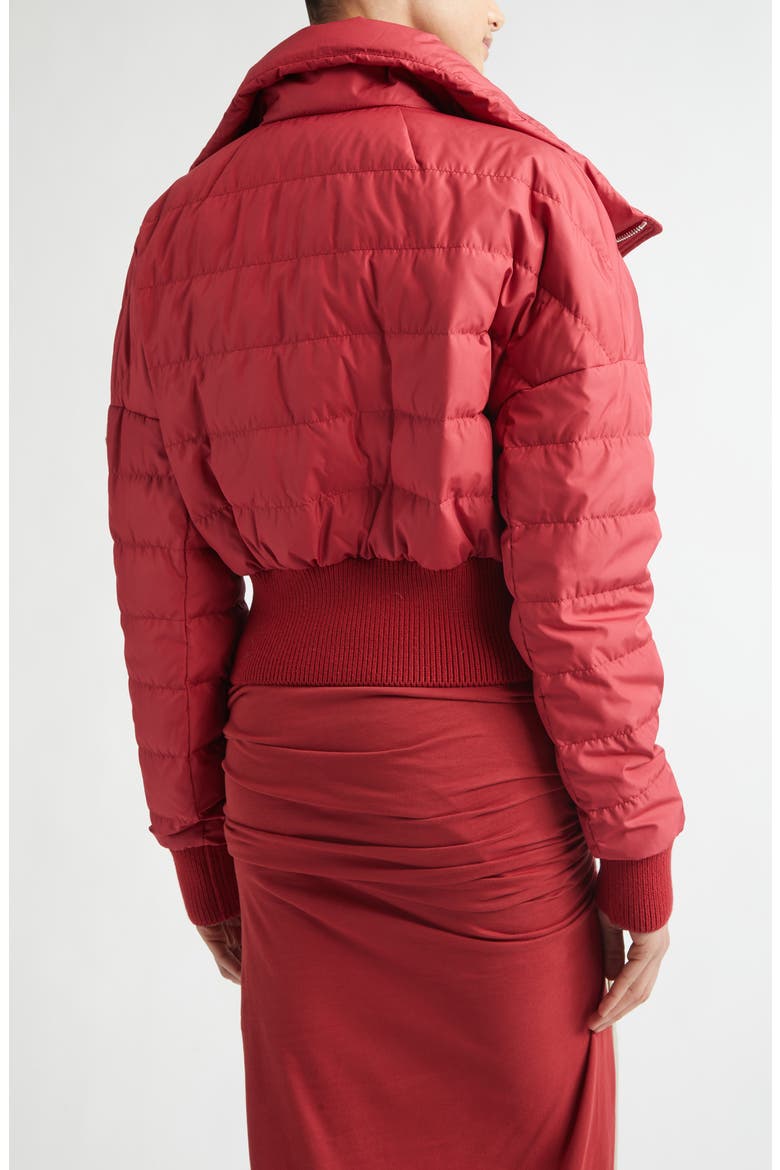x Rick Owens Crop Down Puffer Jacket, Alternate, color, RED