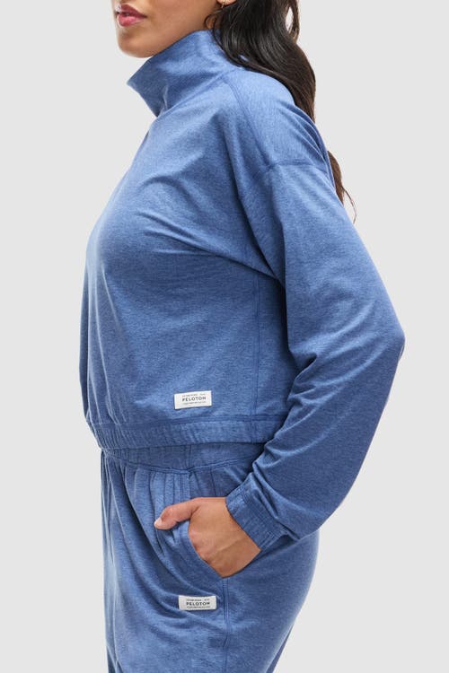 Peloton Dreamblend Funnel Neck In Deep Cobalt