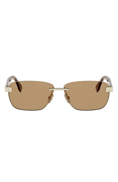Sky 61mm Rectangular Sunglasses