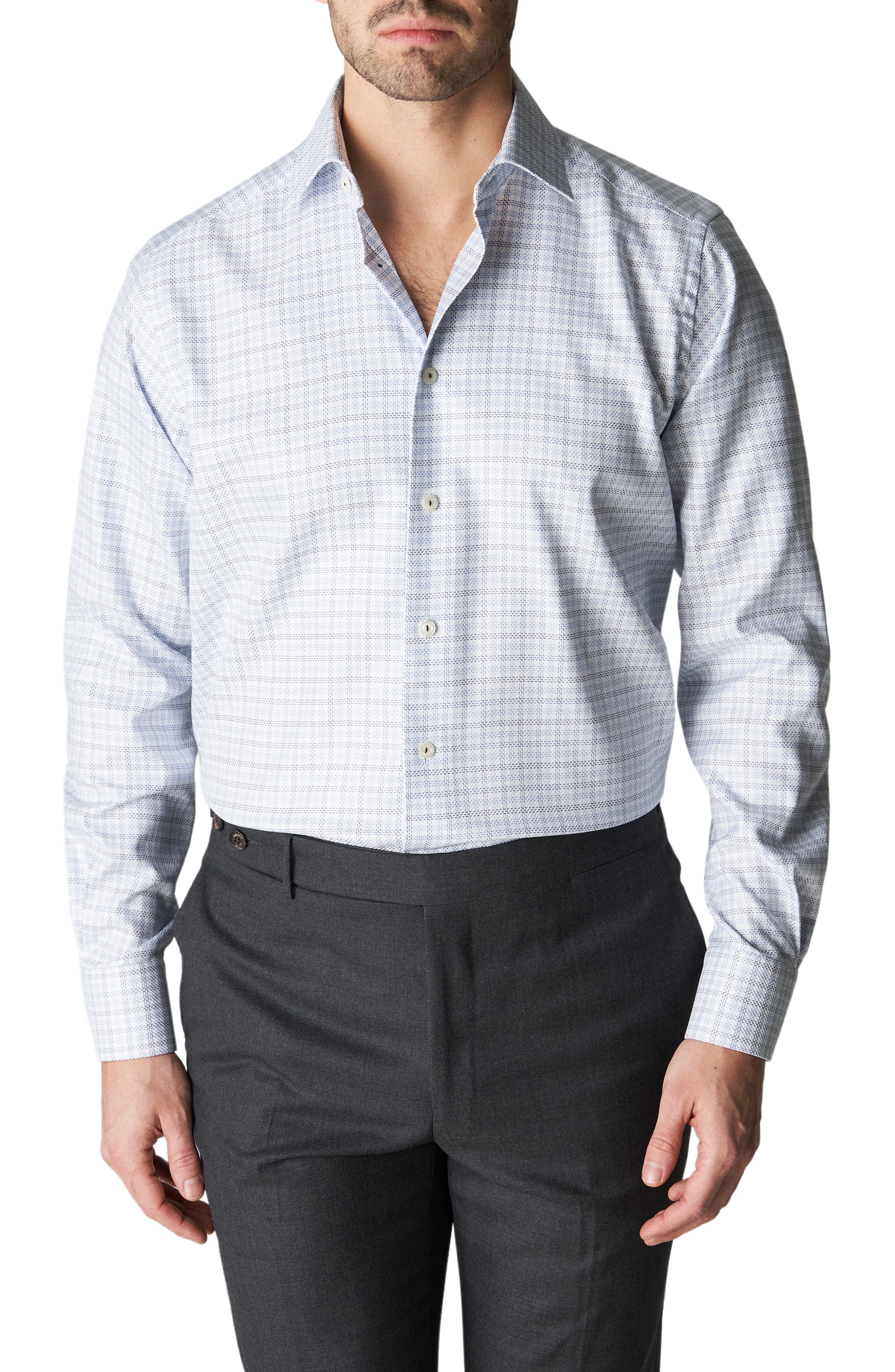 Eton Contemporary Fit Luxe Twill Dress Shirt (Men) | Nordstrom