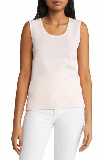 Ming Wang Scoop Neck Sweater Tank