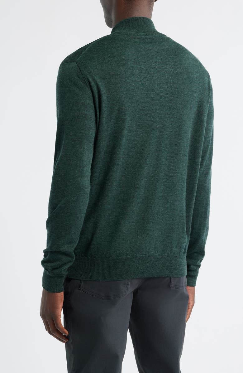 Autumn Crest Merino Wool Blend Quarter Zip Sweater
