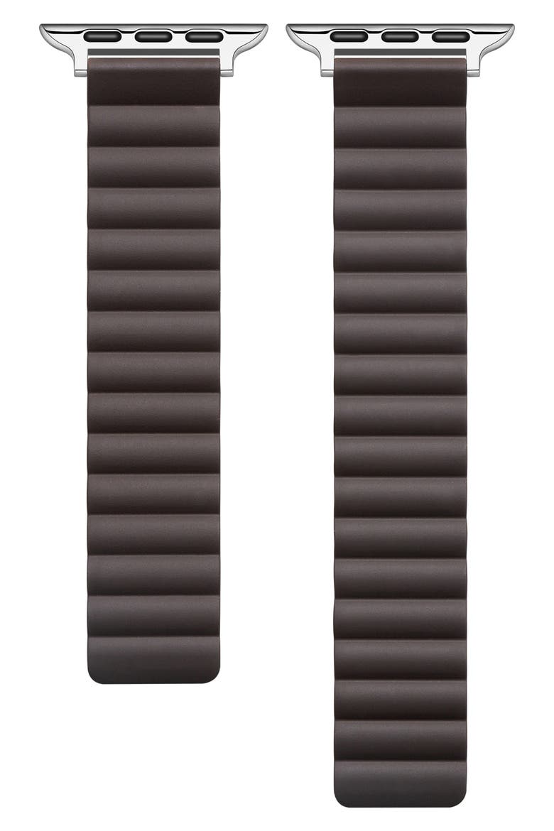 Silicone Apple Watch® Watchband, Main, color, DARK COFFEE