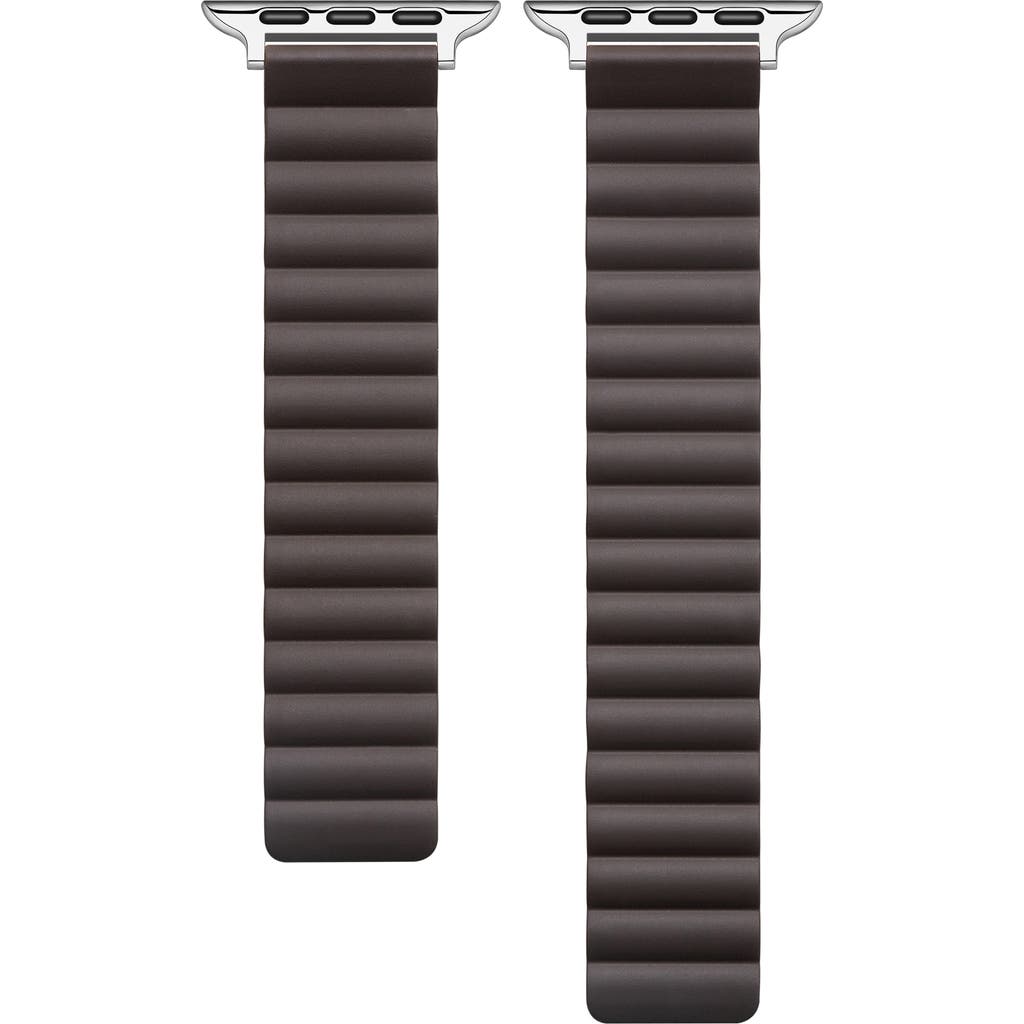 The Posh Tech Silicone Apple Watch® Watchband In Dark Coffee