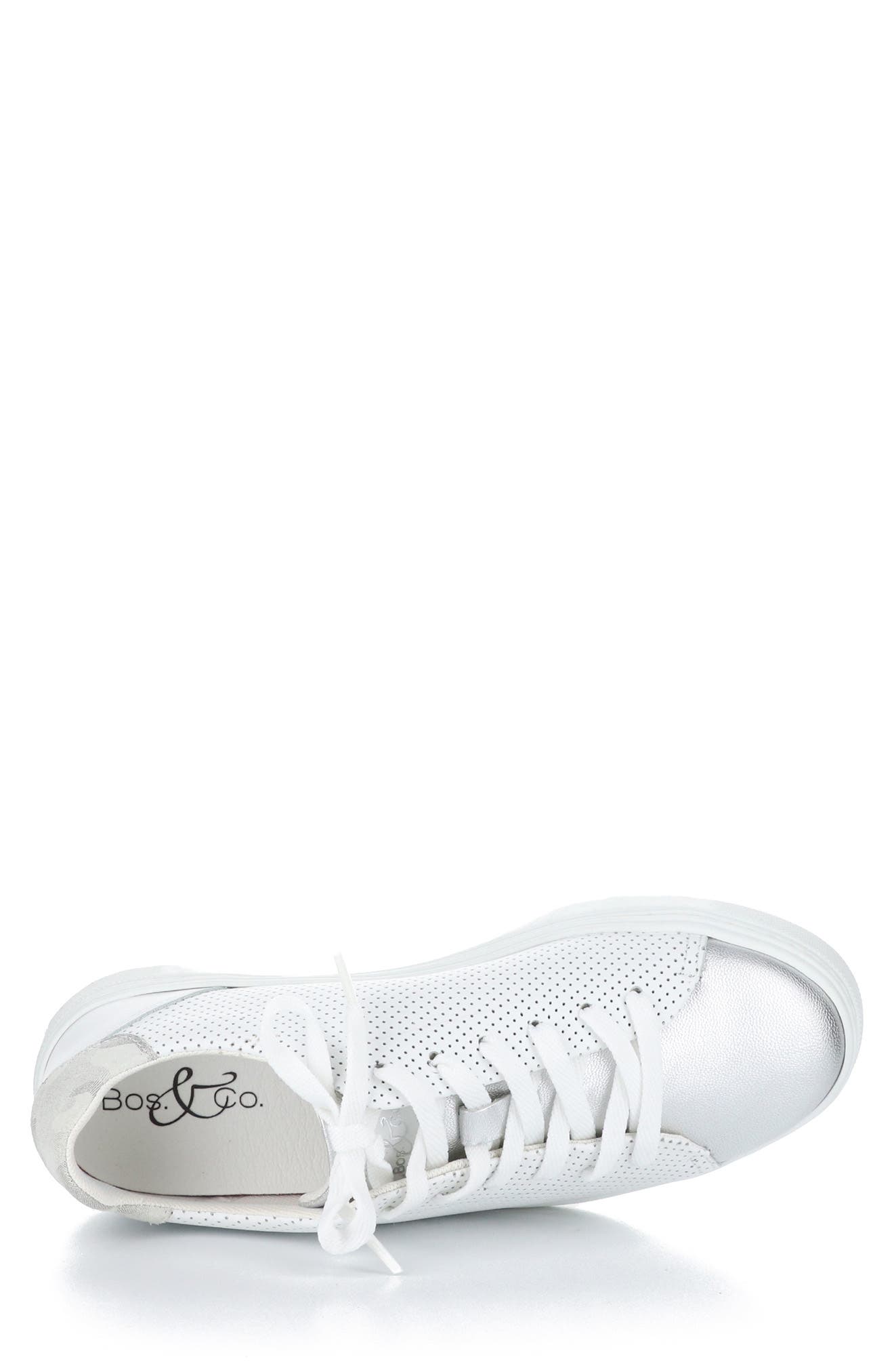 Cherise Sneaker, Alternate, color, SILVER/ OFF WHITE