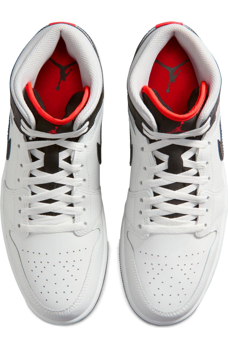 Jordan Air Jordan 1 Mid Basketball Sneaker, Alternate, color, Summit White/ Neutral Grey