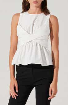 Isela Twist Overlay Cotton Top