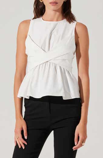 Isela Twist Overlay Cotton Top