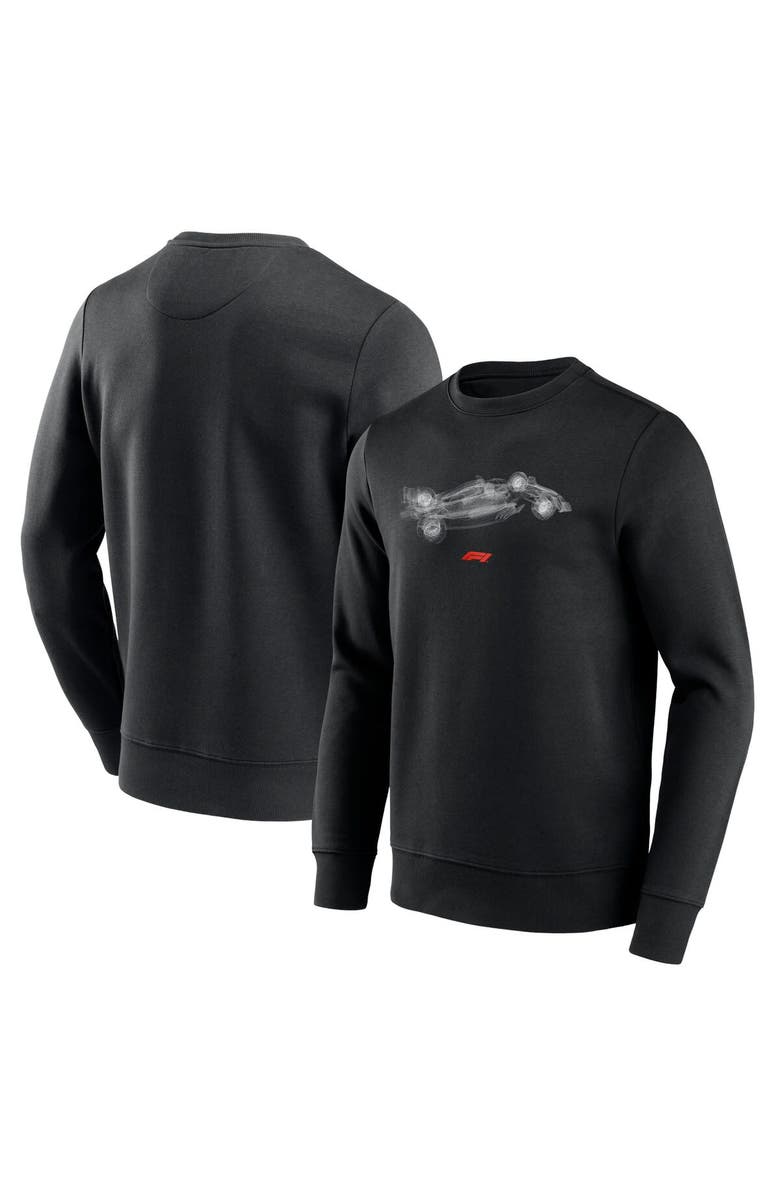 FANATICS Men's Fanatics Branded Black Formula 1 Merchandise Perspective Pullover Sweatshirt, Main, color, 