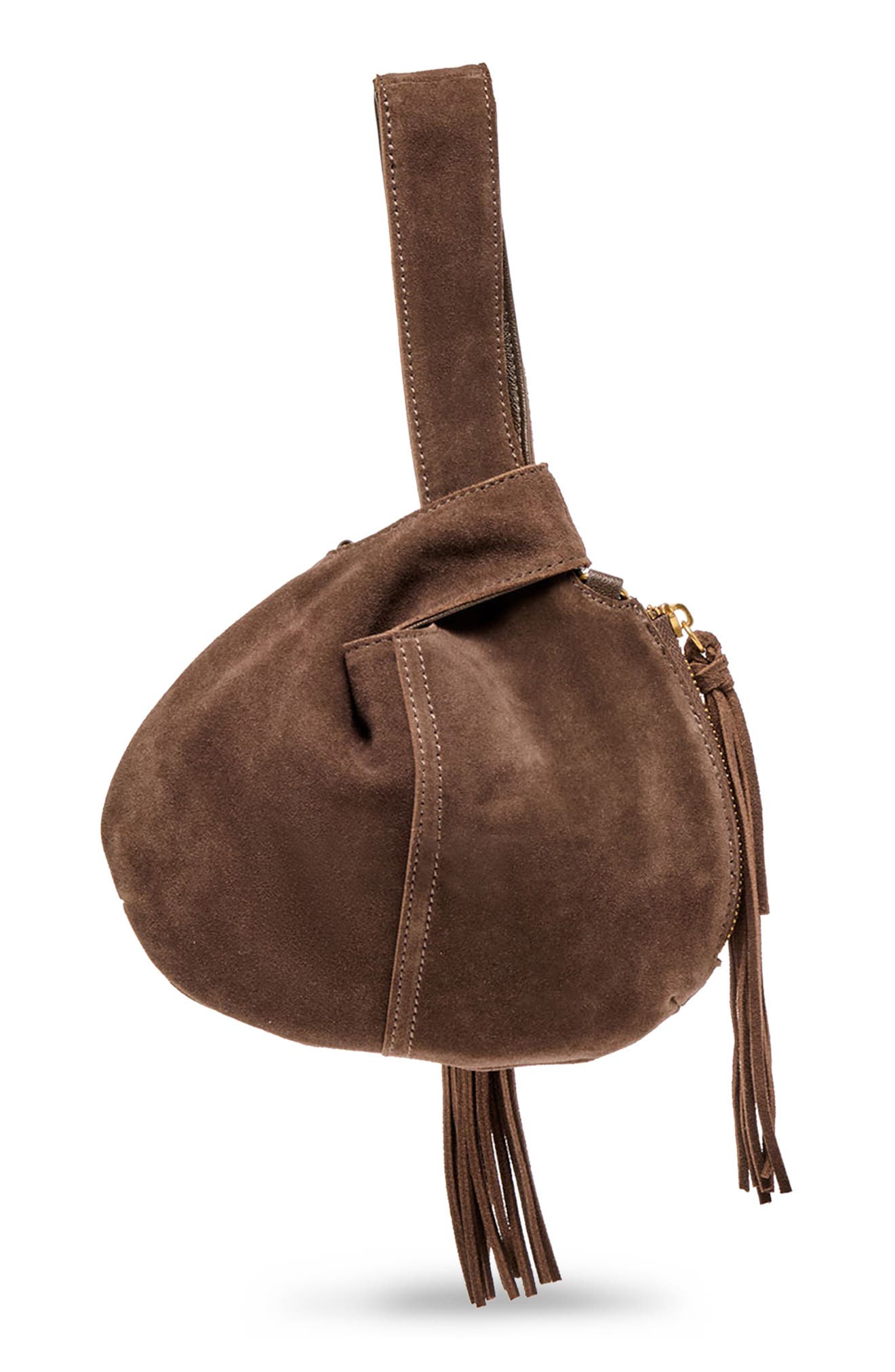 Dolce Vita Zury Leather Fringe Handbag, Alternate, color, 