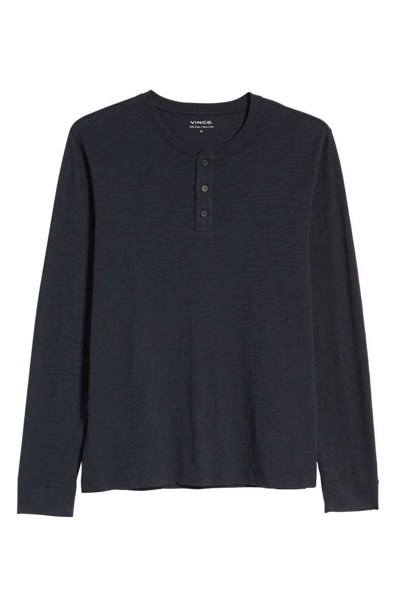 Vince Long Sleeve Slub Henley, Alternate, color, Coastal