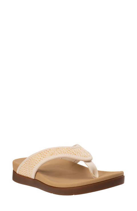 Shoreline Raffia Flip Flop