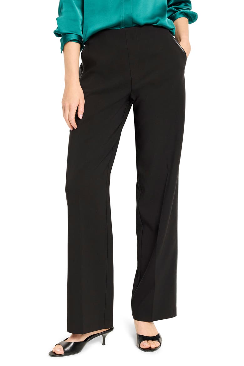 Lenox Wide Leg Tuxedo Pants, Main, color, BLACK ONYX