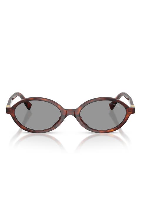 50mm Oval Sunglasses