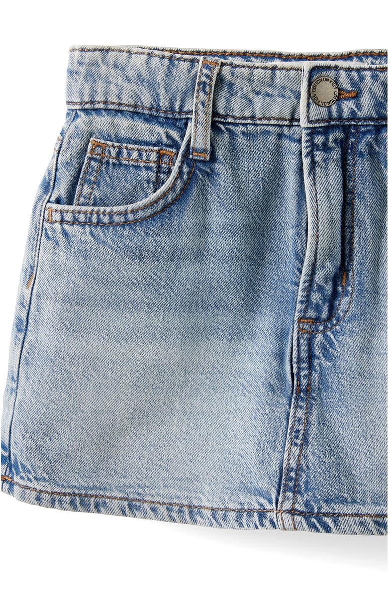 Cotton On Kids Kid's Alayna Aline Denim Skort, Alternate, color, Airlie Light Blue