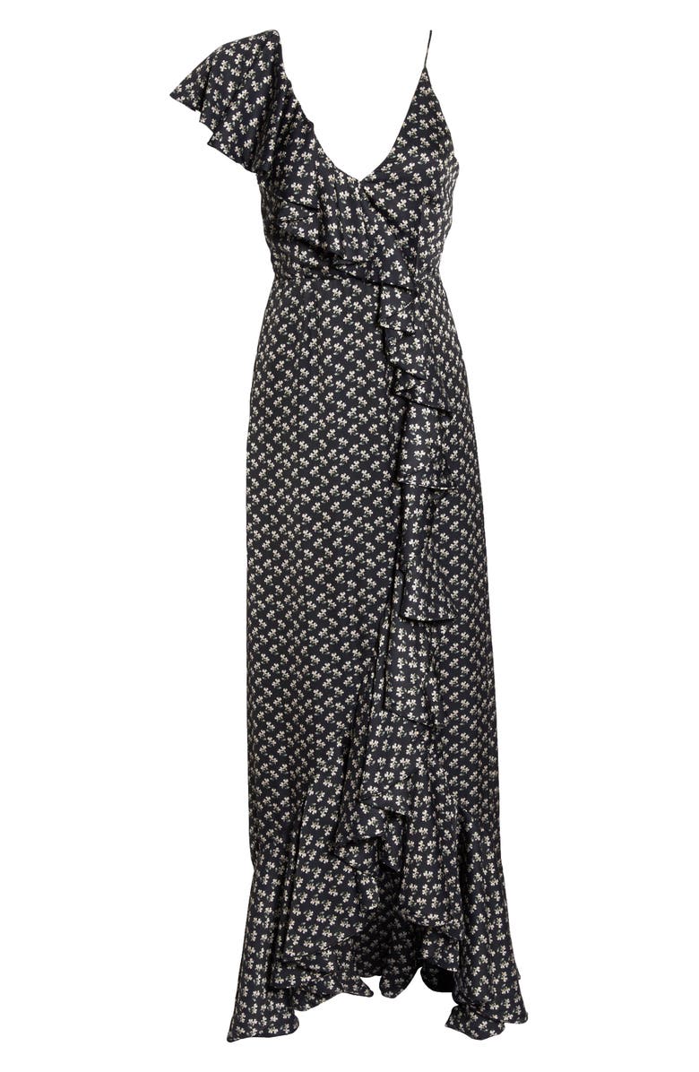 Jill Jill Stuart One-Shoulder Ruffle Gown, Alternate, color, 